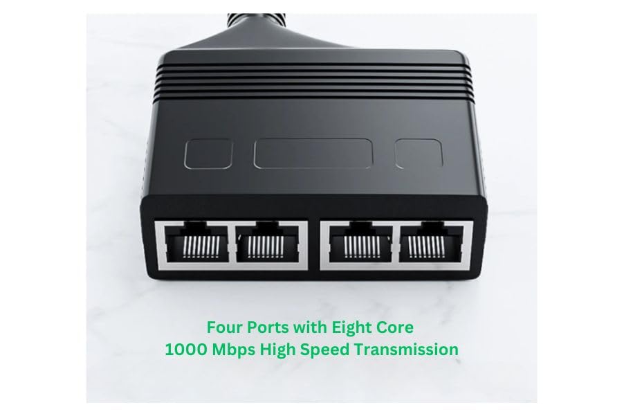 Isdn Modulare Prolunga Switch 4-polig RJ45 Duplice