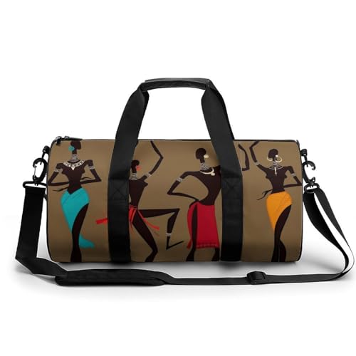 Sac de sport femmes africaines 45cm sac de voyage grand format pour le week-end et camping
