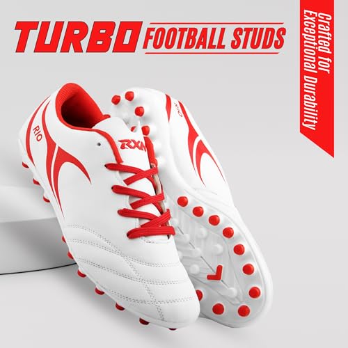 Image of RXN Men's Turbo Football Studs | Lightweight & Durable Cleats Football Shoes | Superior Traction for All Pitches | Premium Comfort & Performance for Every Match