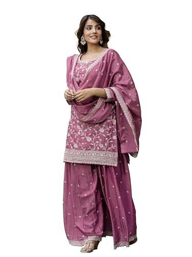 TRENDMALLS Damen Kunst Seide Pailletten...