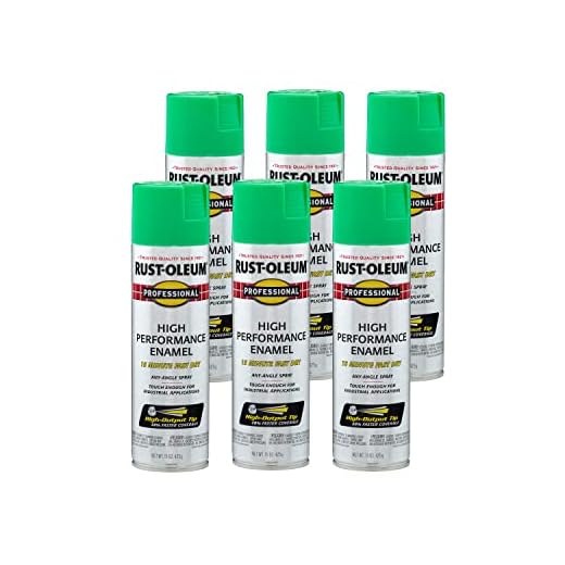 Rust-Oleum Professional Enamel Spray Paint, 6-Pack