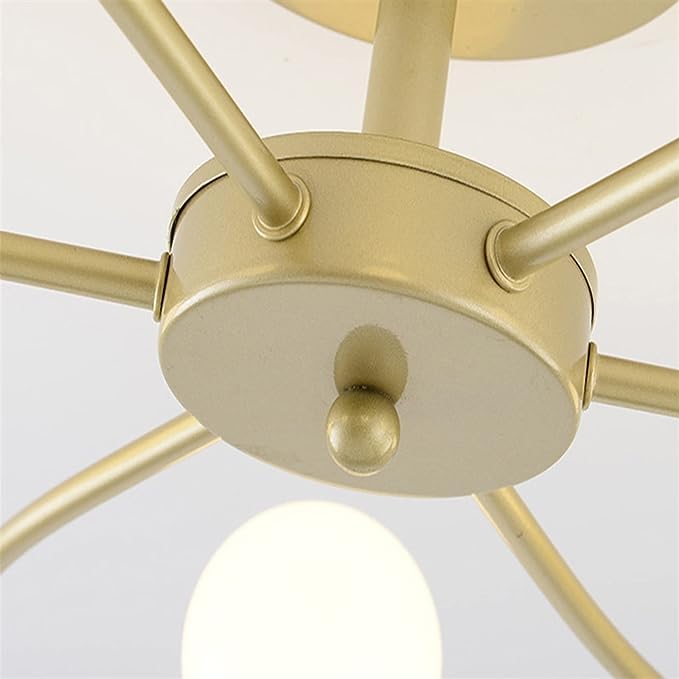 Image of Nordic Pendant Lights Lamps Modern Ceiling Light Hanging Lamp Home Decor Chandelier.(Bulb Not Included) (8 Light Golden)