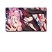 Produktbild KaiWenLi LIEBLING In der FRANXX-Serie Zero Two 1 / Maxi-Version/Anime-Karikatur-Mausunterlage/Otaku Lieblings E-Sport, Spiele, Office-Essentials-/ Verbesserung der Genauigkeit und Geschwindigkeit