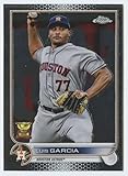 2022 TOPPS CHROME #12 LUIS GARCIA HOUSTON ASTROS BASEBALL OFFICIAL TRADING CARD OF THE MLB