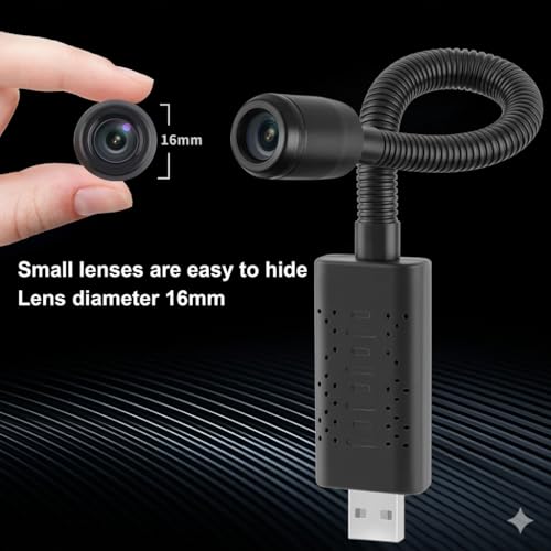 Image of securinnov 3MP Mini Flexible WiFi USB Security Camera | 1080P HD Video | Indoor /Outdoor | V380 Pro App Control | SD Card Slot | Live View | Motion Detection Alerts (Flexible Camera)