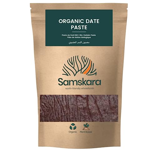 Pâte de Dattes Bio Samskara 1 kg – Deglet Nour Première Qualité, Commerce Équitable, 100% Dattes, Édulcorant Naturel à Texture Souple pour...