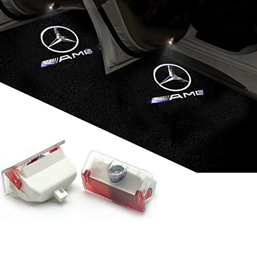 Znystar 2pcs Car LED Proyector de la lámpara de la puerta Ghost Shadow Bienvenida Luz Kit