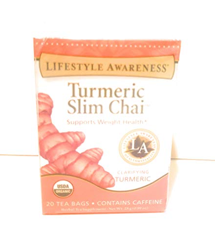 Lifestyle Awareness, Turmeric Slim Chai, Organic, 20 Count / 2 Pack