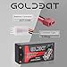 GOLDBAT 5000mAh 2S 7.4V 60C Shorty Hardcase LiPo Battery Pack with 4.0mm Bullet T Connector for RC 1/10 Scale Vehicles Car Trucks Truggy Boat Racing