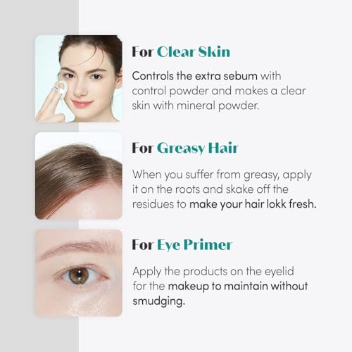 Image of ETUDE Zero Sebum Drying Powder Duo Set 0.14 Ounce*2 (4g*2) | Lightweight Oil Control No Sebum Loose Face Powder with 80% Mineral | Long Lasting, Makes Skin Downy, Korean Makeup, Kbeauty