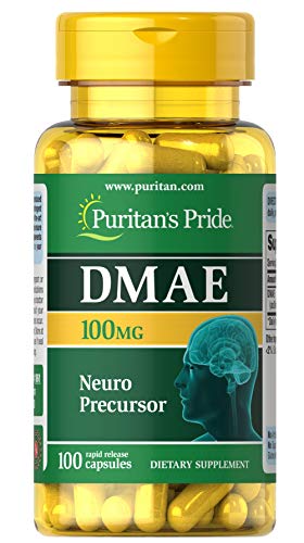 Proteínas, Puritan's Pride DMAE 100 mg-100 Cápsulas