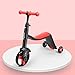 SZNWJ Ygqtbc Bambino Scooter, Convertibile 4-in-1 Ride-On Balance Trike Bike e Formazione for 2-5 Anno Olds (Color : Red)