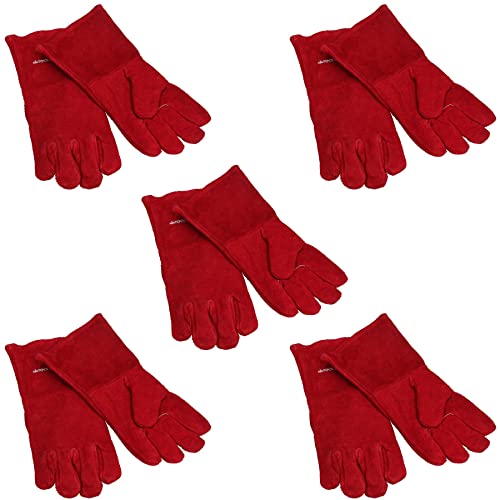 Gants de sécurité résistants à la chaleur AB Tools pour manipuler les bûches et le foyer
