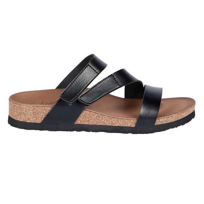 Skechers Womens Arch Comfort Podiatrist Designed Shape 10 Black Sandal