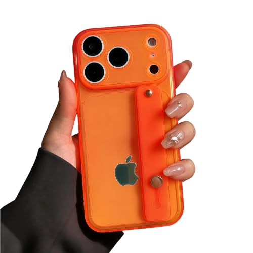 siduater Strap Stand Case for iPhone 18 Pro Max / 17 Pro Max, Neon Orange