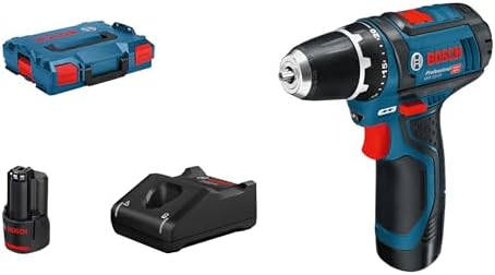 Bild 9 - Bosch Professional 12V System Akku Bohrschrauber GSR 12V-15 (inkl. 2x2.0 Akku, Ladegerät, 39tlg.-Zubehör-Set, Werkzeugtasche) - Amazon Exclusive