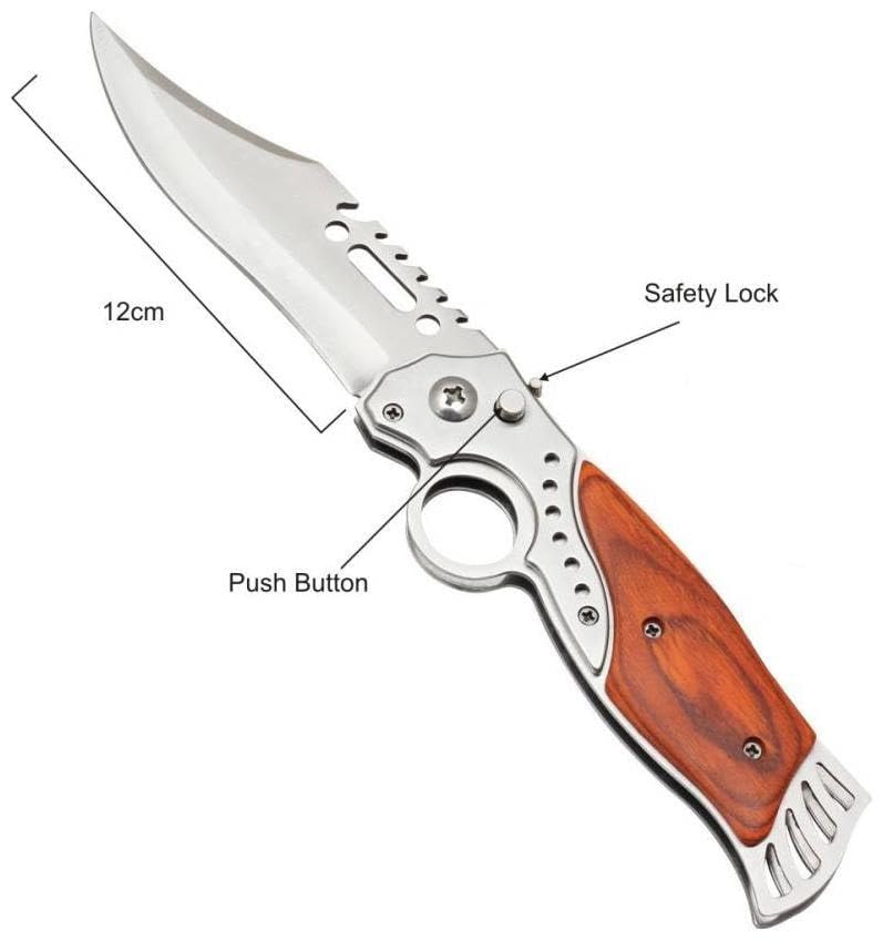Multi-Purpose Knife for Camping & Outdoor Use | Portable Folding Utility Knife for Hiking, Trekking | Compact, Lightweight & Safe Mechanism - Image 2 thumbnail