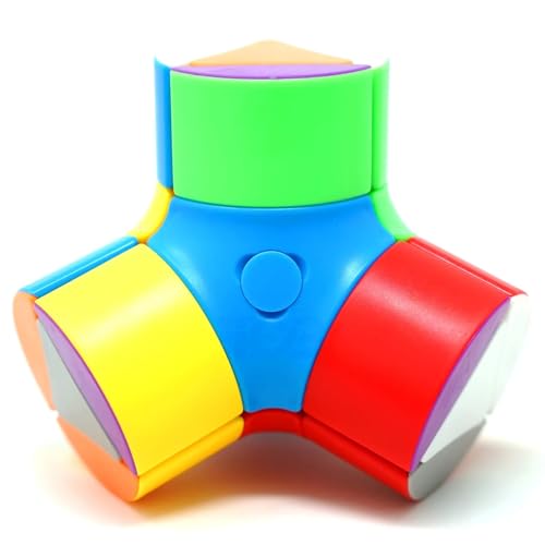 Image of SengSo Q-Platypus V1 Speed Cube | Unique Cylinder Tip Shape Mod Puzzle | Smooth Stickerless Mechanism, 80mm Compact 100g Brain Teaser Puzzle