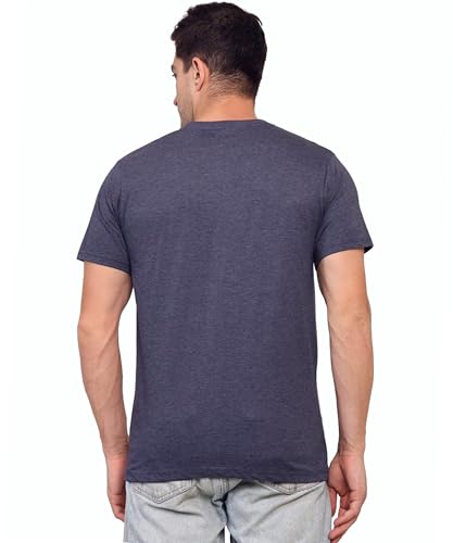 Image of Unisex Round Neck Plain T-Shirt | Combed Bio-Washed Ring Spun Cotton for Men & Women, Short Sleeves