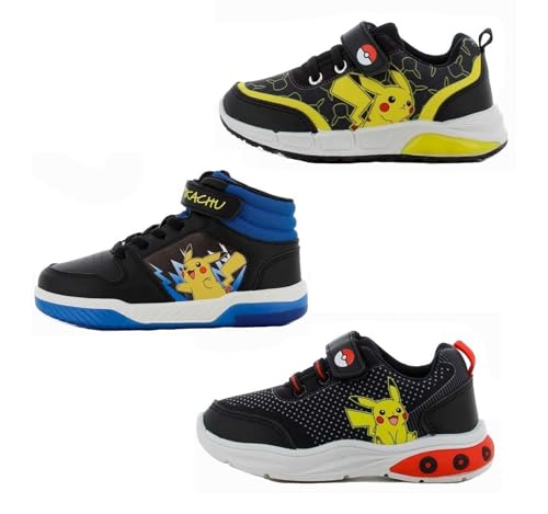 Zapatos para Niños con Luces Números 24-33, Black High, 30 EU