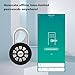 Smart Padlock for Outdoor Use, Bluetooth Small Padlock with Code, Rechargeable App Control Combination Lock Weatherproof Code Lock for Lockers