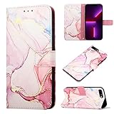 Étui magnétique en cuir synthétique avec un beau motif marbré. Coque intérieure en silicone TPU souple et précise, tient parfaitement votre téléphone.