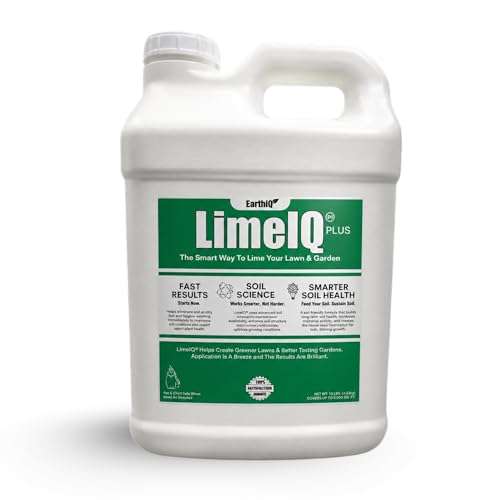 LimeIQ Liquid Lime Fast-Acting Calcium Carbonate for Lawns & Gardens - Raise Soil pH - Improves Lawn Growth - 2.5 Gallon Jug Treats 1 Acre (2.5 Gallon)