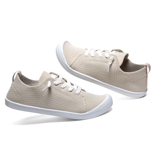 Women’s Low top Pull On Arch Support Loafer, Soft Comfort Casual Barefoot Walking Shoes,Breathable Stretchy Mesh Lightweight Non-Slip Fashion Sneakers - Image 3