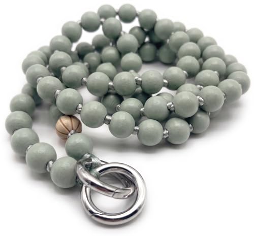 Nedimoo Handykette aus Holzperlen Universal Kette Schlüsselband Necklace Lanyard. das Handyband zum Umhängen ist kompatibel mit jedem Handy wie Apple iPhone Samsung Xiaomi (Pantone)