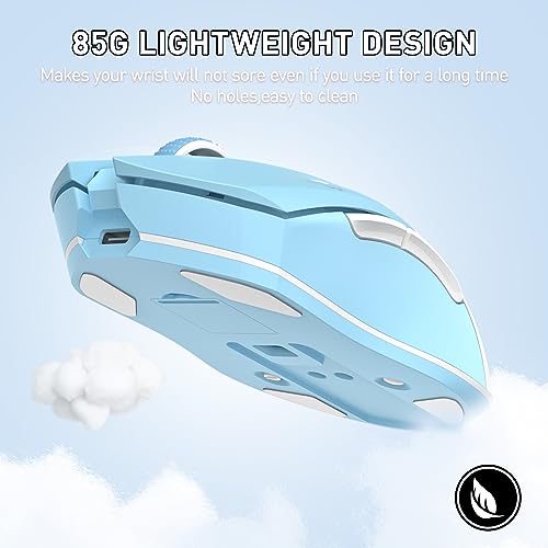 Image of DAREU EM901X Wireless Gaming Mouse with Charging Dock Rechargeable RGB,12K DPI,7 Programmable Buttons High-Precision Sensor [300IPS] [1000Hz] for PC Notebook Mac