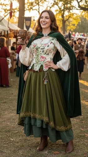 Image of Scarlet Darkness Corset Tops for Women Floral Renaissance Bustier Bodice | Ideal for Halloween, Ren Faire, Theme Party; Overbust, Adjustable Straps, Lace Up, Irregular Hem, Zip Closure, Hand Wash
