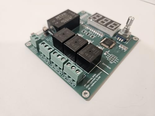37+ Modes Light Controller Sequencer Board 3 Channel AC Voltage 100-240VAC 50HZ 60HZ RED Green Yellow RYG AC Light Control NO Coding Required Has Display for Easy Programming