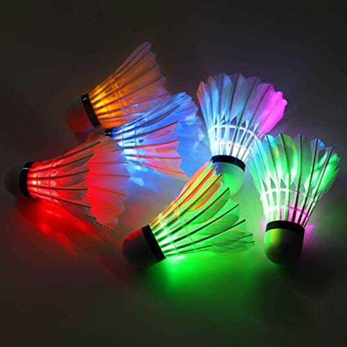 Ohuhu Led Badminton Birdies, 4Pack Badminton Shuttlecocks Lighting Birdie Glow In The Dark Night For Outdoor Indoor Sports Activities #TOP6