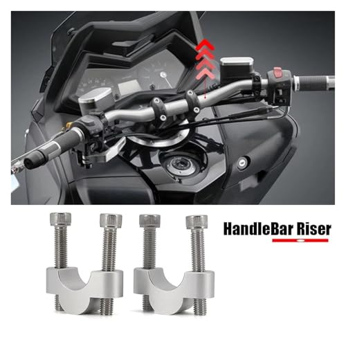 Extensor adaptador montaje manillar TMAX 500 abrazadera moto elevacion 3