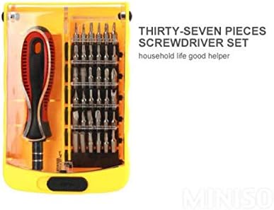 Miniatura 5 de MISQO Juego de destornilladores de precisión magnética 37 en 1 con estuche de plástico para computadora portátil, iPhone, iPad, teléfono celular,