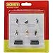 Hornby OO Gauge People Sitting on Park Benches 1:76 Scale Miniature Figures for Model Train Layouts R7119