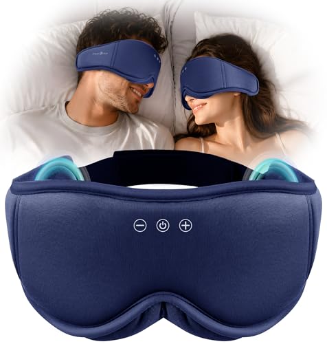 Máscara de dormir Bluetooth 5.4 MUSICOZY 100% opaca contra el insomnio y la luz