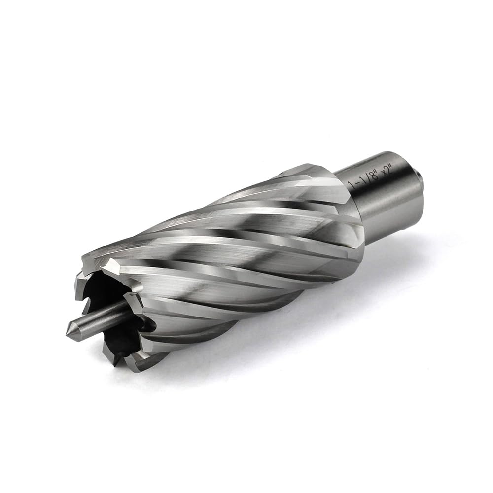Annular Cutter 3/4 Inch Weldon Shank 1-1/8 Cutting Diameter 2 Cutting Depth Slugger Bits HSS Kit for Magnetic Drill Press