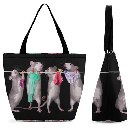 Sac de shopping Souris Rigole pour femme, le grand sac à main idéal en voyage