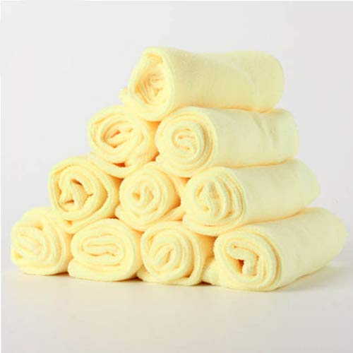 Jiacheng29 10Pcs Durable Microfiber Kitchen Wash Auto Car Home Dry Polishing Cloth Cleaning Towel