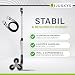 Juskys Treppensackkarre klappbar & bis 80 kg belastbar - Alu Mini Sackkarre für Treppen - mit Handschuhen & Expanderseilen - Treppensteiger klein