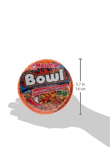 Miniatura 5 de Maruchan Tazón de pollo picante y picante, 3.32 onzas, paquete de 6