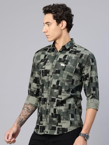 Image of Majestic Man Pure Cotton Printed Trendy & Comfortable Casual Shirt