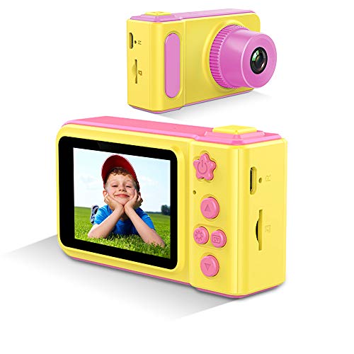 Kids Camera Toys for Girls,Gifts Rechargeable Shockproof Cute Mini Camera for Girls Anti-Drop