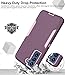 Dahkoiz for Samsung Galaxy S21 FE 5G Case, and Glass Screen Protector, Dust Proof Port Cover, Full Body Protection Durable Rubber Cover Phone Case, Purple