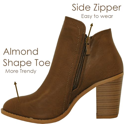Image of TRENDSUP Women's Fashion Side Zipper Booties