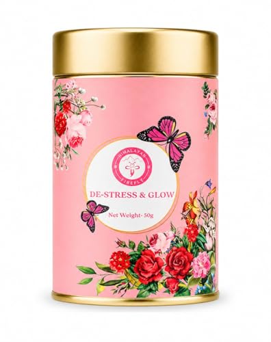 Image of Himalayan Firefly Saffron Herbal Tea | Caffeine Free Natural Flower Loose Leaf Infusion | Floral Blend For Daily Beverage Preparation | Aromatic Botanical Drink | 50g