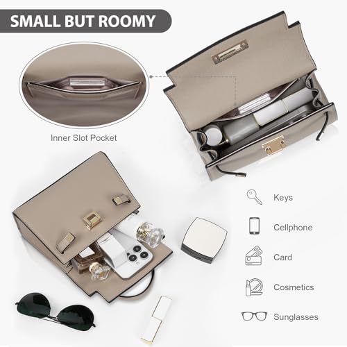 Yfgbcx Mini Satchel Bag Top Handle Purse For Women Small Crossbody Bag Handbag Designer Purse With Detachable Strap thumb #4