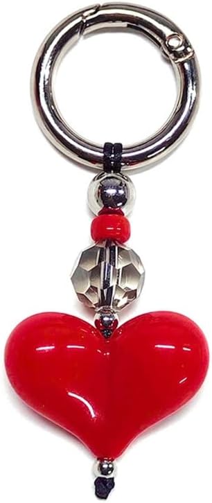 Fashion Key Holder Cherry Bowknot Beaded Charm Alloy Gift For Teen Girls
