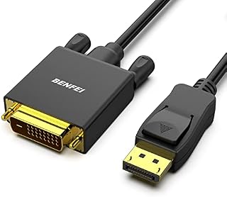BENFEI DisplayPort to DVI Cable, 1.8M Display Port to DVI Adapter Male to Male Gold-Plated Cord for Lenovo, Dell, HP, ASUS and other brand